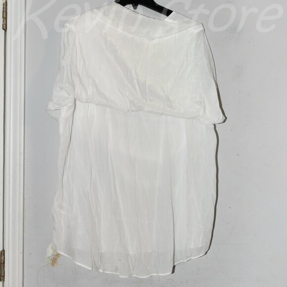 Cristina B Ladies' Sleeveless Blouse Double‎ layer tunic Hi-low hem - Picture 6 of 7